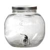 Fontaine à cocktail en Verre 8 litres forme bulle + Robinet - Comptoir zéro déchet