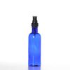 Flacon PET bleu 200 ml Sélection du Bouchage (PHARMA20) : Spray Noir + Capot Transparent