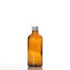 Flacon verre ambré 100 ml Sélection du Bouchage (DIN18) : Bouchon Aluminium