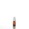 Flacon verre ambré 5 ml Sélection du Bouchage (DIN18) : Spray Blanc + Capot Transparent
