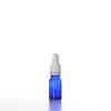 Flacon verre bleu 10 ml Sélection du Bouchage (DIN18) : Pipette blanche avec Bague Jointé Inviolable