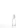 Flacon verre transparent 10 ml Sélection du Bouchage (DIN18) : Spray Blanc + Capot Transparent