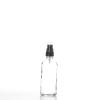 Flacon verre transparent 30 ml Sélection du Bouchage (DIN18) : Spray Noir + Capot Transparent