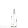 Flacon verre transparent 50 ml Sélection du Bouchage (DIN18) : Pipette blanche avec Bague Jointé Inviolable
