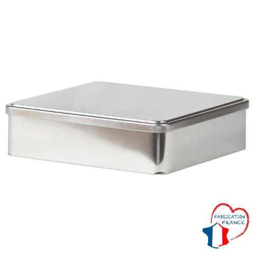 Boîte métal rectangle à gâteau 3,1 litres multiusage - Comptoir zéro déchet
