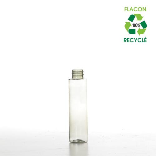 Flacon PET transparent recyclé 100 ml - comptoirzerodechet.com