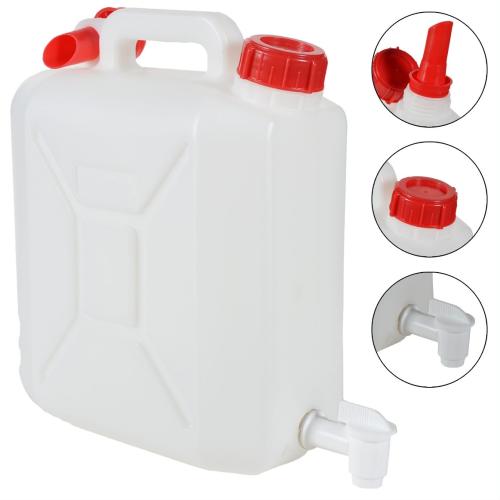 Jerrican 10 litres translucide avec robinet et bec verseur - comptoirzerodechet.com