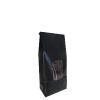 Sachet papier kraft noir avec fenêtre 9 x 5 x 20,5 cm - Lot de 100 - Lot de 100 - comptoirzerodechet.com