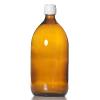 Flacon verre ambré 1 litre Sélection du Bouchage (28410) : Bonchon Blanc Inviolable