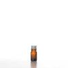 Flacon verre ambré 5 ml Sélection du Bouchage (DIN18) : Bouchon Aluminium