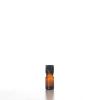 Flacon verre ambré 5 ml Sélection du Bouchage (DIN18) : Bouchon Noir avec Bague Jointé Inviolable