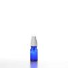 Flacon verre bleu 10 ml Sélection du Bouchage (DIN18) : Spray Blanc + Capot Transparent