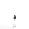 Flacon verre transparent 10 ml Sélection du Bouchage (DIN18) : Spray Noir + Capot Transparent