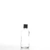 Flacon verre transparent 30 ml Sélection du Bouchage (DIN18) : Bouchon Noir avec Bague Jointé Inviolable