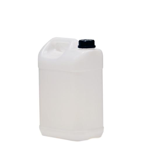 Bidon 5 litres translucide avec bouchon inviolable noir - comptoirzerodechet.com