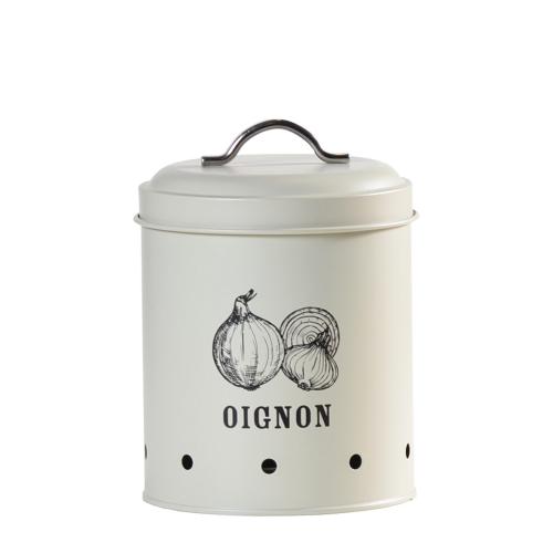 Boîte de conservation alimentaire 2,3 litres en métal “Oignon” avec aération - comptoir zero dechet