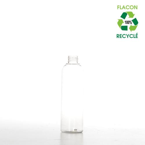 Flacon PET transparent recyclé 250 ml - comptoirzerodechet.com