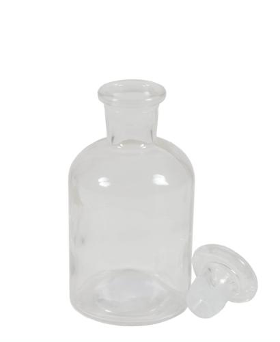 Flacon pharmaceutique apothicaire verre transparent 125 ml - comptoirzerodechet.com